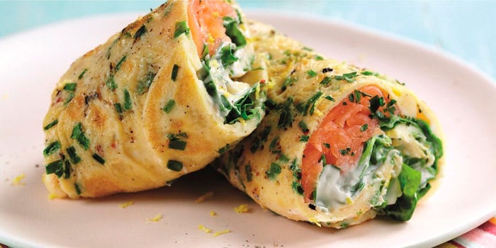 Wrap protéiné au saumon 